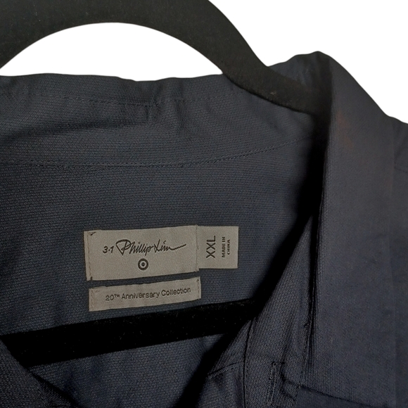 3.1 PHILLIP LIM Colorful Camo Print Long Sleeve Black Button Front Shirt XXL - Picture 2 of 7